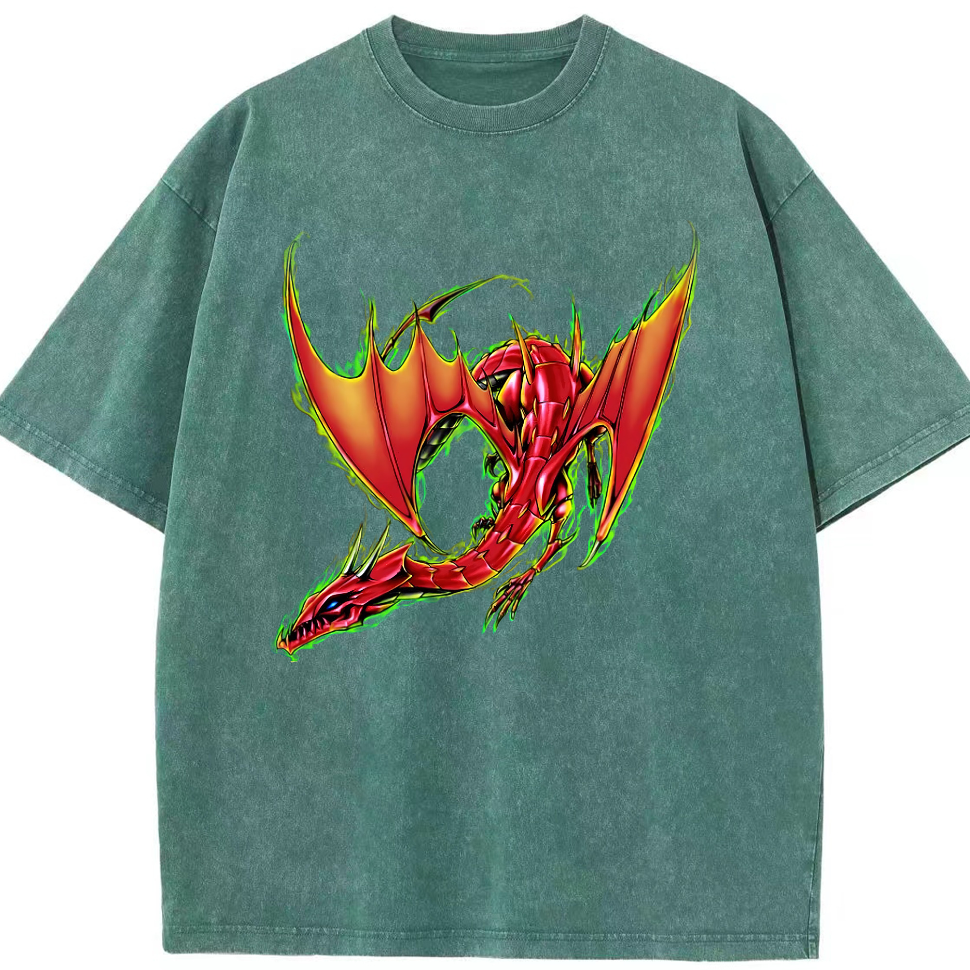 （画像用） 遊☆戯☆王 Yu-Gi-Oh! 綿100% ヴィンテージ風 半袖Tシャツ（フロントプリント）